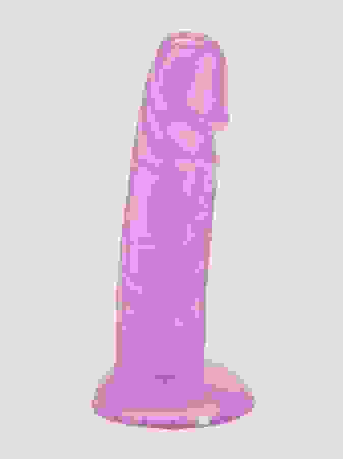 BASICS Suction Cup Dildo 6 Inch, Purple, hi-res